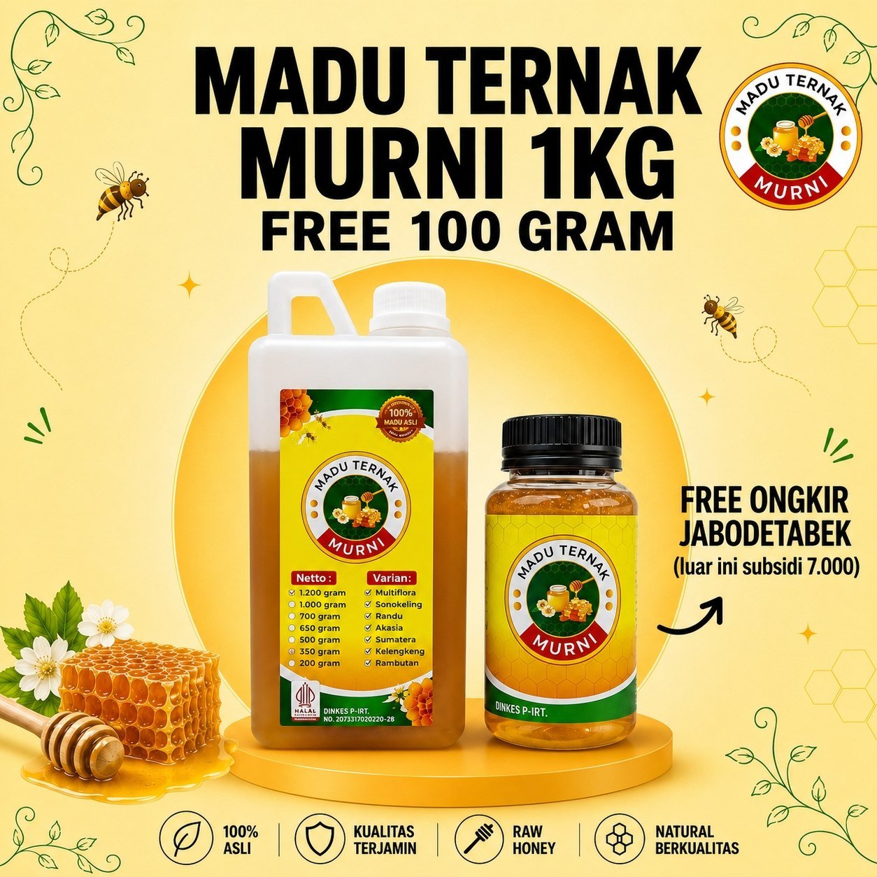 Madu Kayu Putih 1000 gram